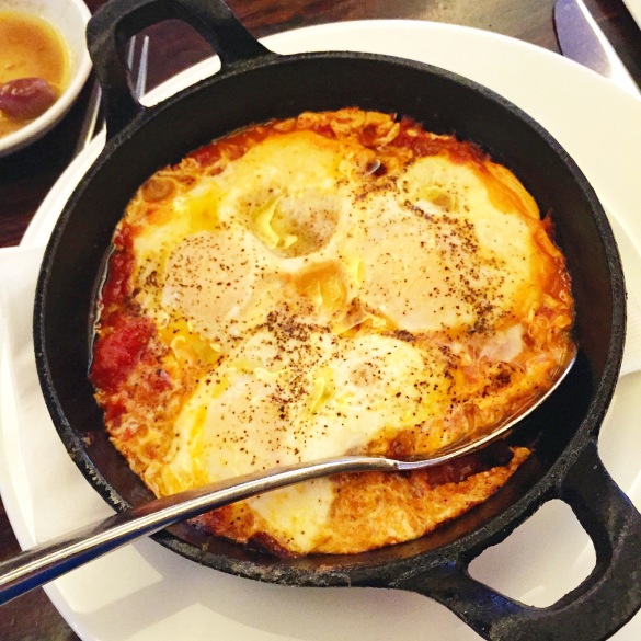 The Bustan Shakshuka: worth a trip, especially on a wintry weekend morning.